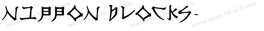 nippon blocks字体转换